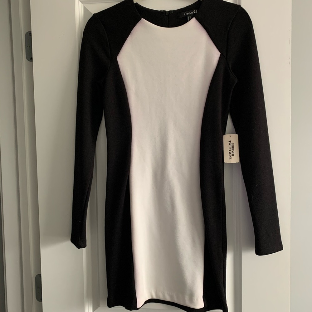 Black and white dress